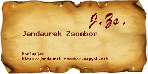 Jandaurek Zsombor névjegykártya